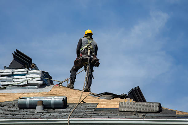 Professional Roof Replacement technician working in Houtzdale, PA